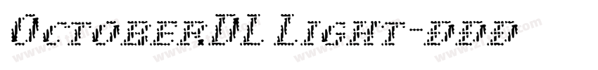 OctoberDL Light字体转换 OctoberDL Light字体转换